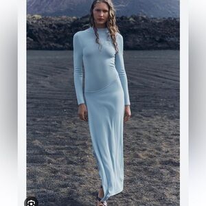 Zara Light Blue Maxi Dress